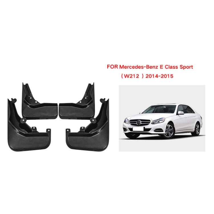 For Mercedes-Benz E-class Sport 2014-2015 4pcs/Set Car Auto Soft Plastic Splash Flaps Fender Guard ÎҵÄÉ̵ê