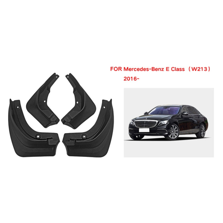 For Mercedes-Benz E-class 2016 4pcs/Set Car Auto Soft Plastic Splash Flaps Fender Guard ÎҵÄÉ̵ê