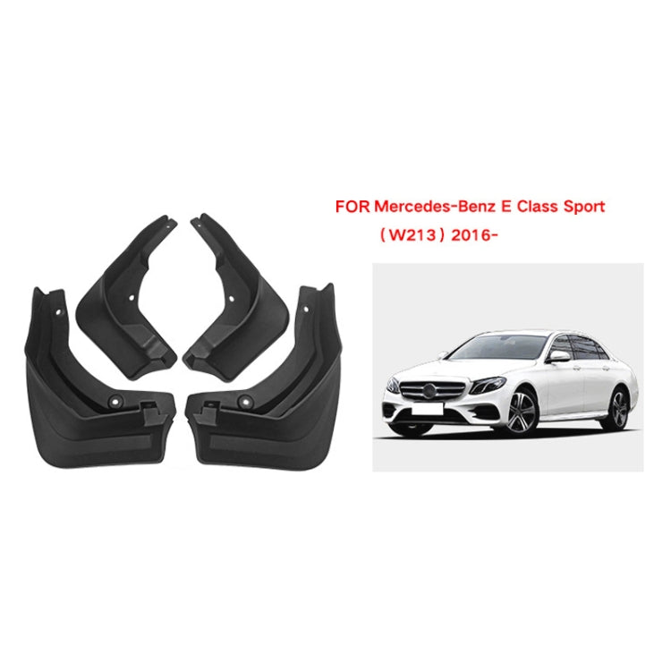 For Mercedes-Benz E-class Sport 2016 4pcs/Set Car Auto Soft Plastic Splash Flaps Fender Guard ÎҵÄÉ̵ê