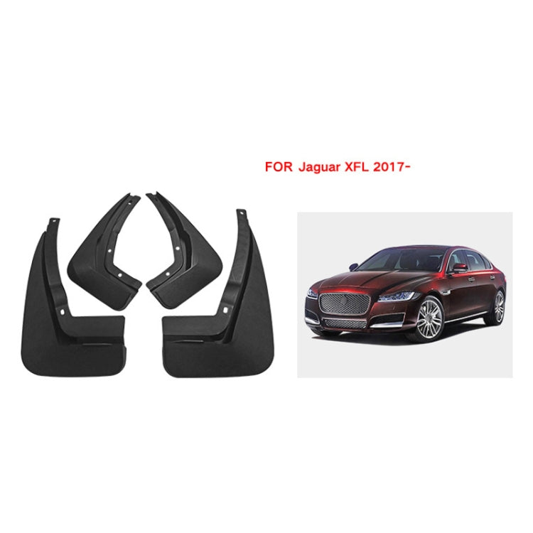 For Jaguar XFL 2016 4pcs/Set Car Auto Soft Plastic Splash Flaps Fender Guard ÎҵÄÉ̵ê