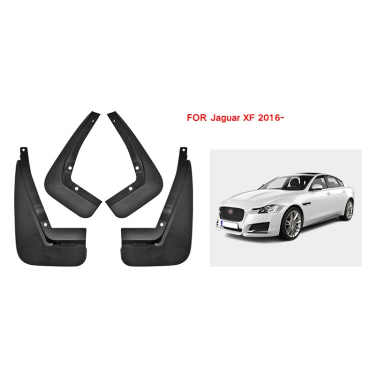 For Jaguar XF 2016 4pcs/Set Car Auto Soft Plastic Splash Flaps Fender Guard ÎҵÄÉ̵ê