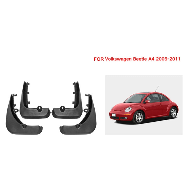 For Volkswagen Beetle 2005-2011 4pcs/Set Car Auto Soft Plastic Splash Flaps Fender Guard ÎҵÄÉ̵ê