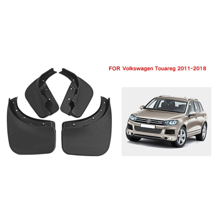 For Volkswagen Touareg 2011-2018 4pcs/Set Car Auto Soft Plastic Splash Flaps Fender Guard ÎҵÄÉ̵ê