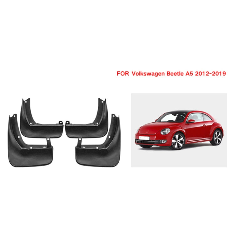 For Volkswagen Beetle 2012-2019 4pcs/Set Car Auto Soft Plastic Splash Flaps Fender Guard ÎҵÄÉ̵ê