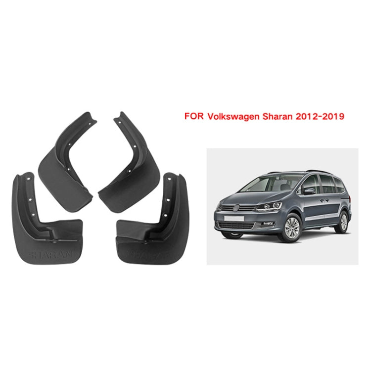 For Volkswagen Sharan 2012-2019 4pcs/Set Car Auto Soft Plastic Splash Flaps Fender Guard ÎҵÄÉ̵ê