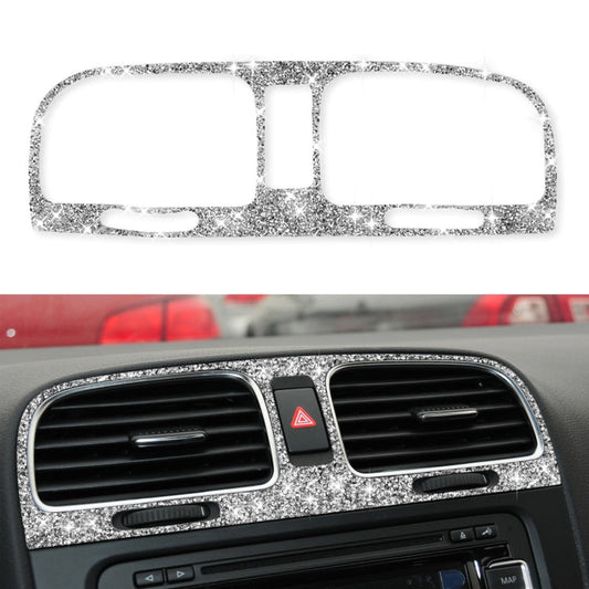 Car Middle Air Outlet Diamond Decoration Cover Sticker for Volkswagen Golf 6 2008-2012, Left and Right Drive ÎҵÄÉ̵ê