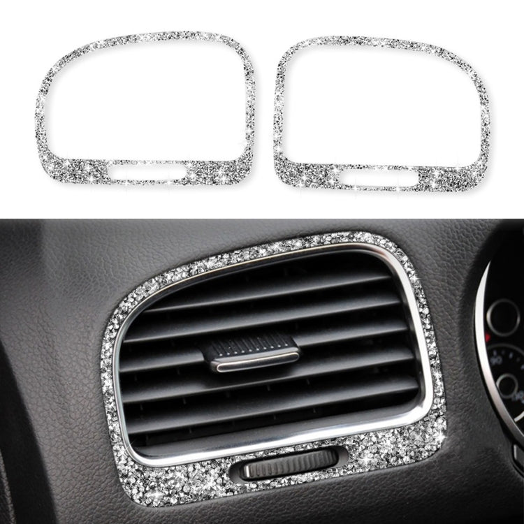 Car Left and Right Air Outlet Diamond Decoration Cover Sticker for Volkswagen Golf 6 2008-2012, Left and Right Drive ÎҵÄÉ̵ê