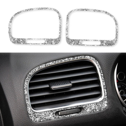 Car Left and Right Air Outlet Diamond Decoration Cover Sticker for Volkswagen Golf 6 2008-2012, Left and Right Drive ÎҵÄÉ̵ê