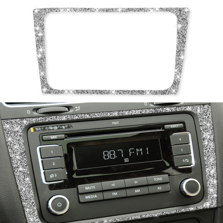 Car CD Panel Diamond Decoration Cover Sticker for Volkswagen Golf 6 2008-2012, Left and Right Drive ÎҵÄÉ̵ê