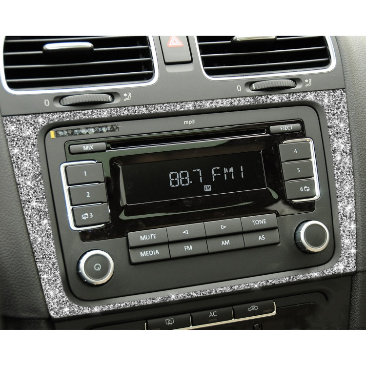 Car CD Panel Diamond Decoration Cover Sticker for Volkswagen Golf 6 2008-2012, Left and Right Drive ÎҵÄÉ̵ê