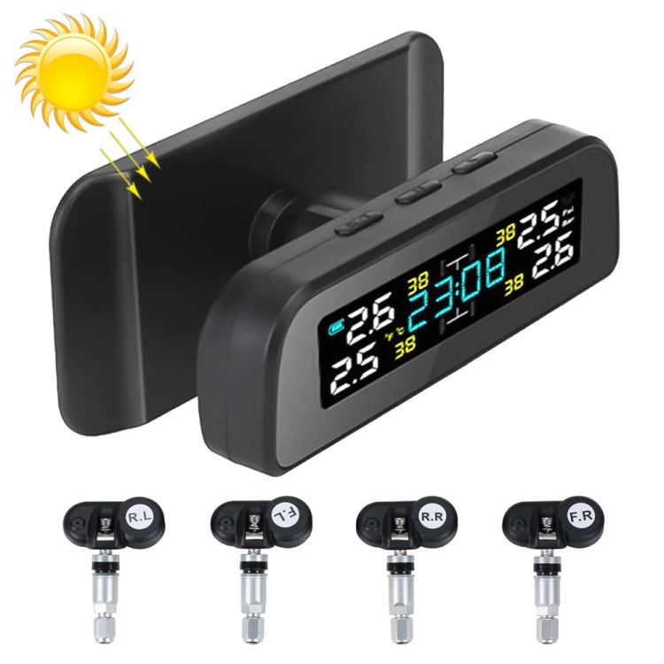 TY17 Car Built-in High Precision Solar Charging Tire Pressure Monitoring System TPMS ÎҵÄÉ̵ê