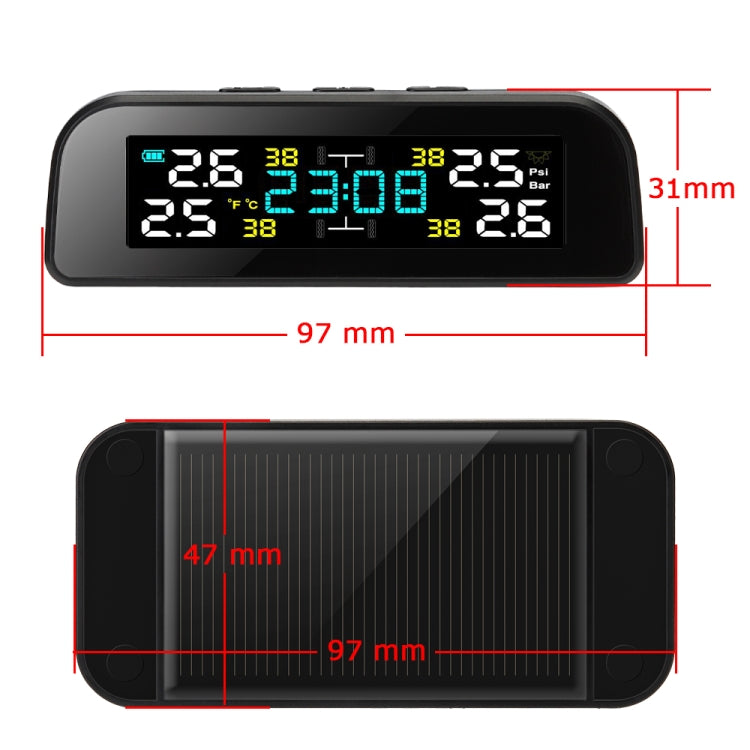 TY17 Car Built-in High Precision Solar Charging Tire Pressure Monitoring System TPMS ÎҵÄÉ̵ê