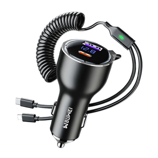 BW25 290W 2 in 1 Charging Cable & USB+USB-C / Type-C Dual Port Car Charger ÎҵÄÉ̵ê