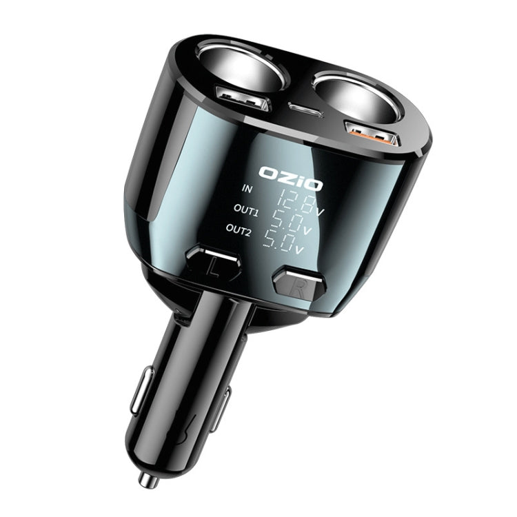 Ozio CL48TC 66W PD 20W + USB Dual Port Multi-function Car Charger with Dual Cigarette Lighters ÎҵÄÉ̵ê