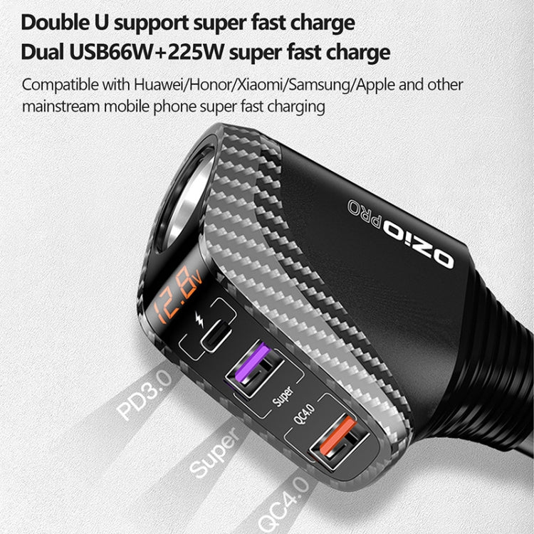 DY68TC 278W PD3.0 100W + Dual USB 66W+22.5W Carbon Fiber Pattern Car Charger ÎҵÄÉ̵ê