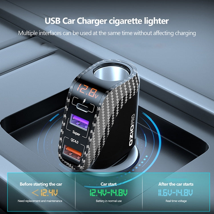 DY68TC 278W PD3.0 100W + Dual USB 66W+22.5W Carbon Fiber Pattern Car Charger ÎҵÄÉ̵ê