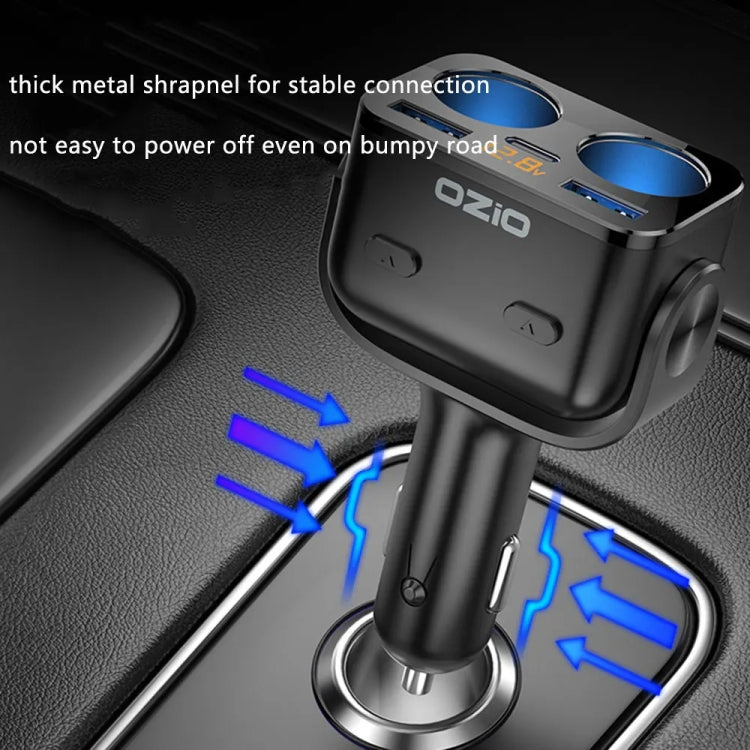 Y48TC QC3.0 + Type-C Dual Port Fast Charging Multi-function Car Charger Cigarette Lighter