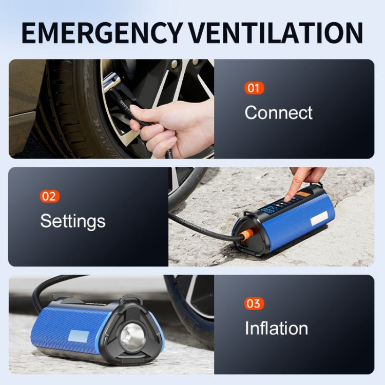 TS03C 6000mAh + EVA Bag Car Emergency Start Power Supply Air Pump Integrated Machine, Low Version ÎҵÄÉ̵ê