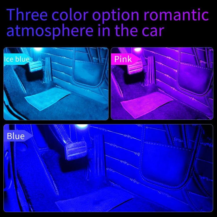 Car 4 in 1 USB RGB Foot LED Atmosphere Light ÎҵÄÉ̵ê