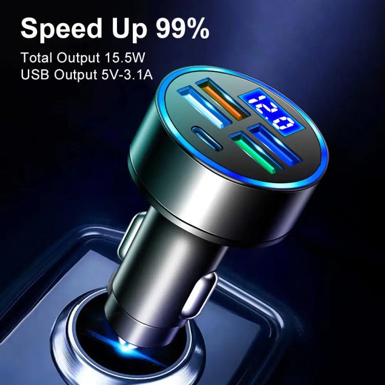 3.1A 5 in 1 Digital Display Car Charger with Voltmeter ÎҵÄÉ̵ê