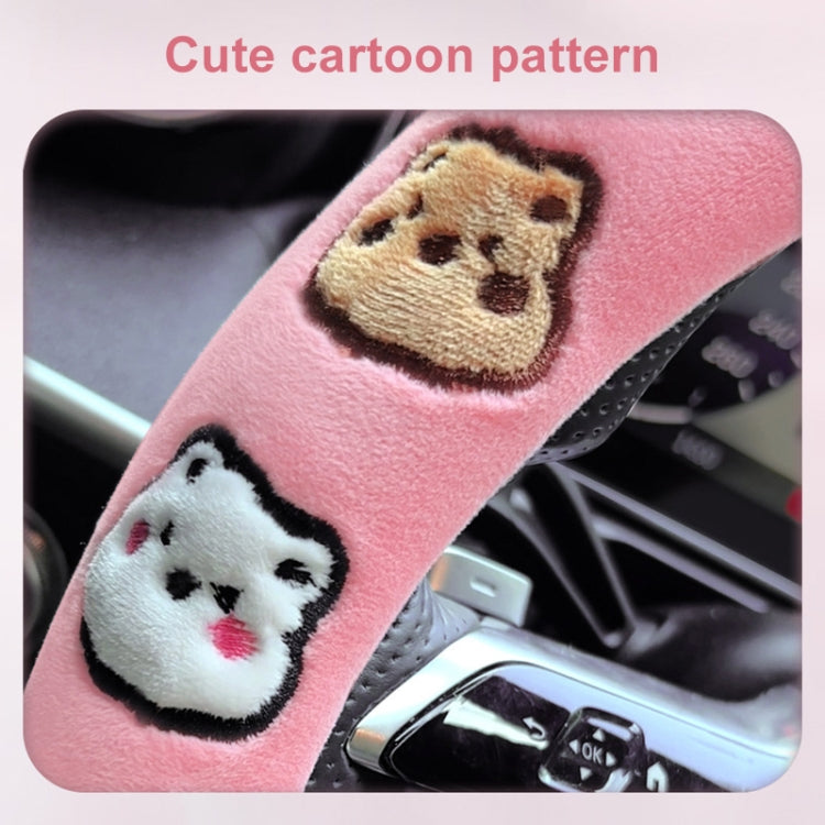 D Style Car Universal Cartoon Pattern Plush Warm Anti-skid Steering Wheel Cover, Diameter: 38cm ÎҵÄÉ̵ê