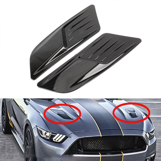 HD-713 1 Pair Car Hood Decorative Stickers Fender Air Vents Sticker(Carbon Fiber) ÎҵÄÉ̵ê