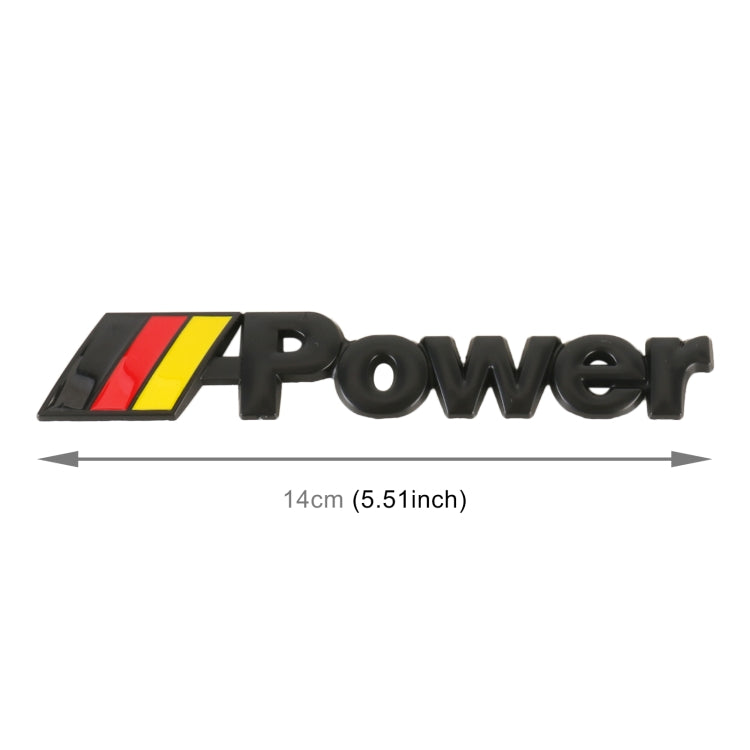 Car Germany Flag Style Power Metal Personalized Decorative Stickers, Size: 14x3x0.3cm ÎҵÄÉ̵ê