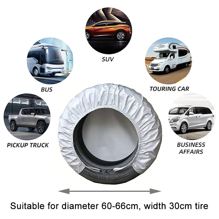 4pcs / Set Car Tire 420D Oxford Cloth Protective Cover, Diameter: 60-66cm, Width: 30cm ÎҵÄÉ̵ê