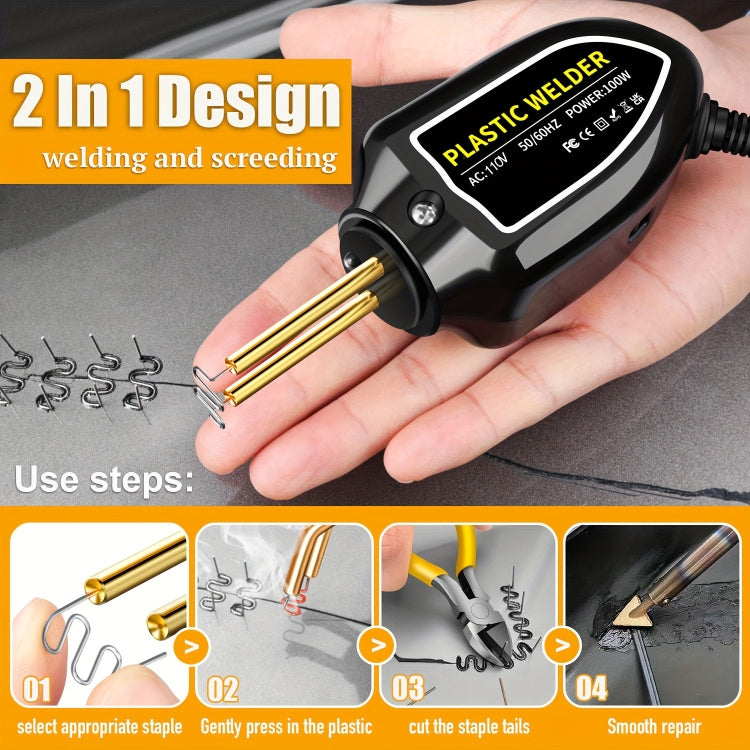 Hot Stapler Plastic Welding Machine Car Bumper Repair Kit Plier, US Plug ÎҵÄÉ̵ê