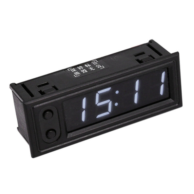 3 in 1 DC5-50V Car High-precision Electronic LED Luminous Clock + Thermometer + Voltmeter