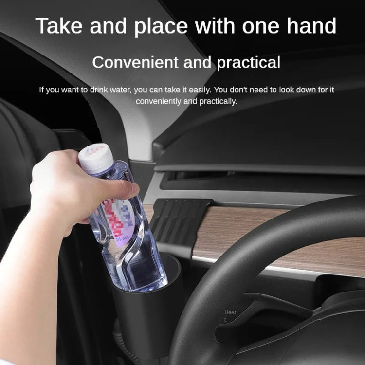 For Tesla Model Y / 3 Car Door Dashboard Water Cup Storage Holder