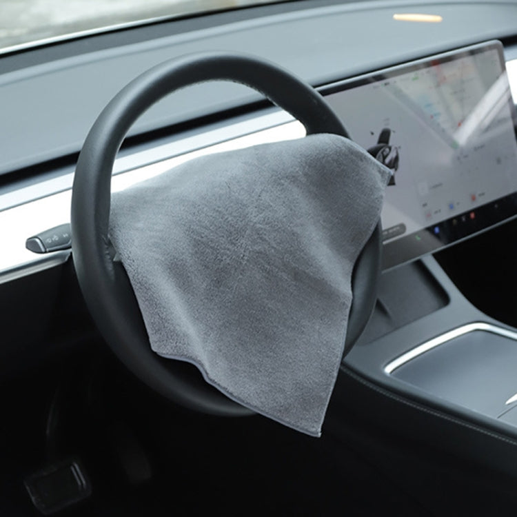 For Tesla General Car Microfiber Towel Cleaning Rag, Style: With LOGO, Size: 30 x 30cm ÎҵÄÉ̵ê