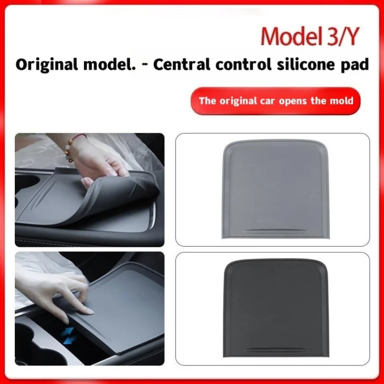 For Tesla Model 3 / Y Car Center Console Silicone Anti-slip Protective Mat ÎҵÄÉ̵ê