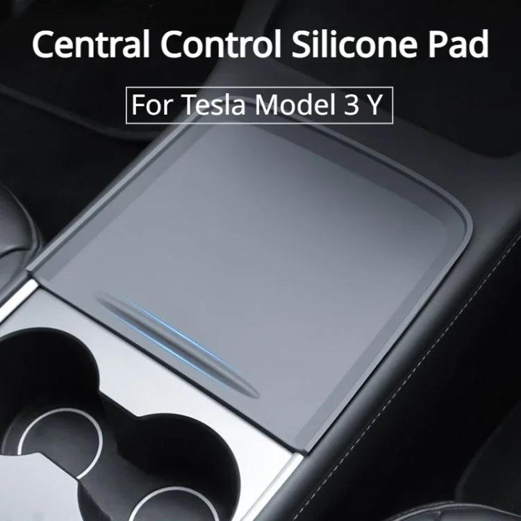 For Tesla Model 3 / Y Car Center Console Silicone Anti-slip Protective Mat ÎҵÄÉ̵ê