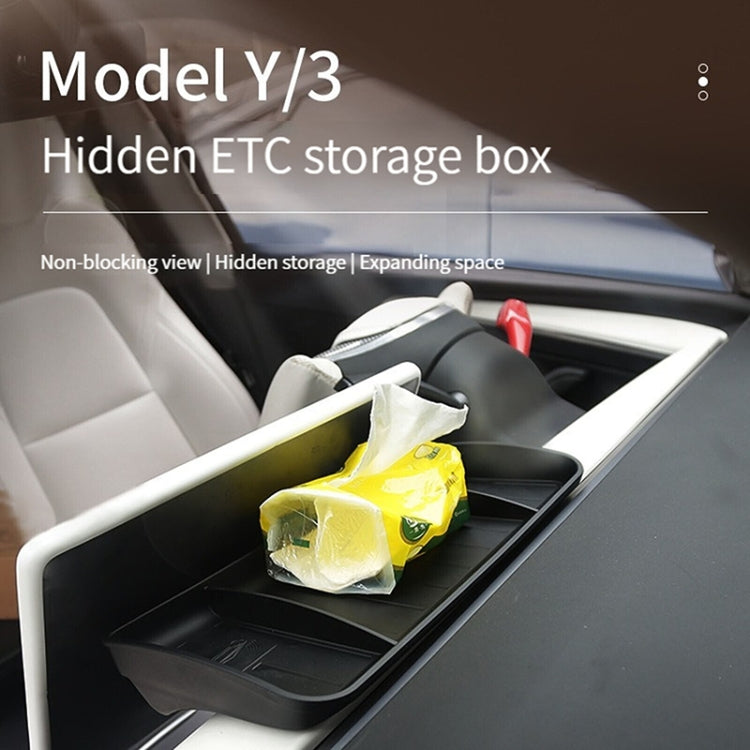 For Tesla Model Y / 3 Car Tissue Box Central Control Screen Hidden ETC Storage Box ÎҵÄÉ̵ê