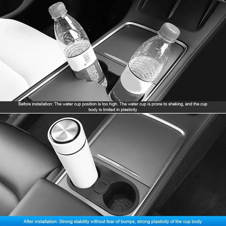 For Tesla Model 3 / Y Car Center Console Ashtray Style Water Cup Holder