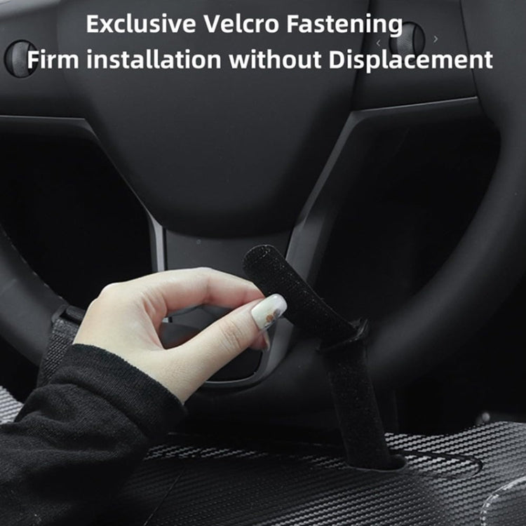 For Tesla Model 3 / Y Car Portable Folding Carbon Fiber Pattern Steering Wheel Table ÎҵÄÉ̵ê