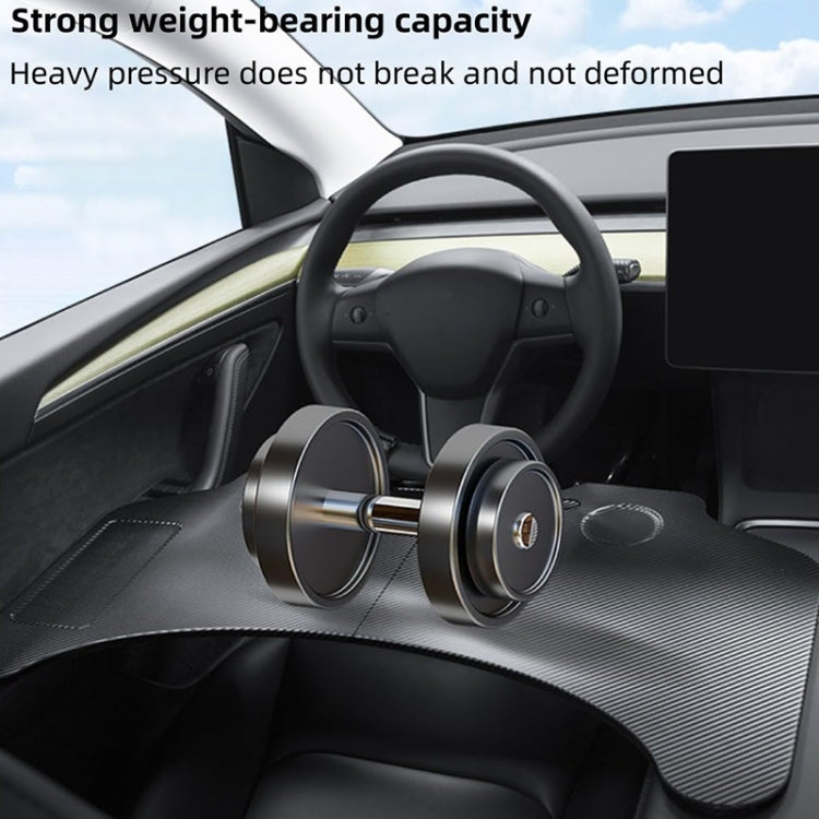 For Tesla Model 3 / Y Car Portable Folding Carbon Fiber Pattern Steering Wheel Table ÎҵÄÉ̵ê