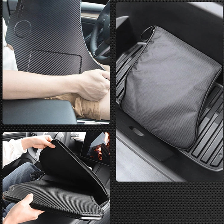 For Tesla Model 3 / Y Car Portable Folding Carbon Fiber Pattern Steering Wheel Table ÎҵÄÉ̵ê