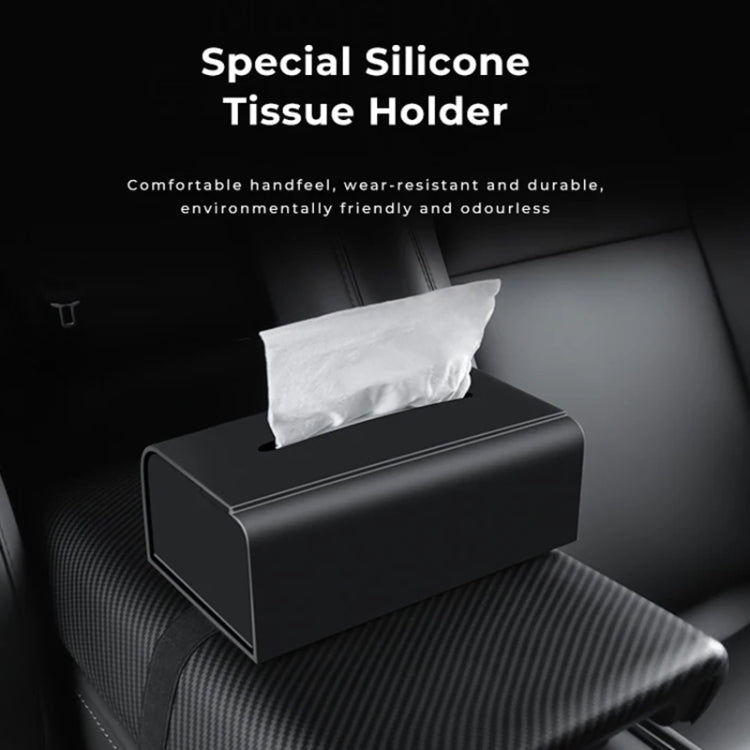 For Tesla Universal Car Silicone Tissue Box Elastic Belt Paper Box ÎҵÄÉ̵ê