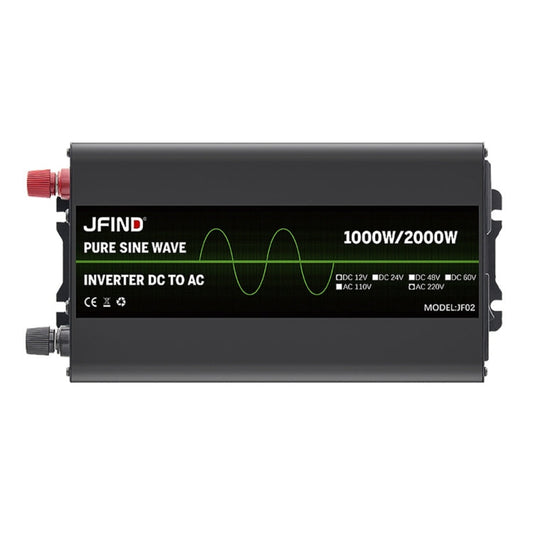 JFIND JF02 1000W 12V to 220V Pure Sine Wave Power Inverter