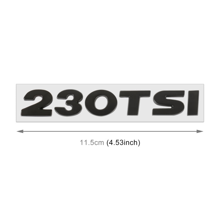 Car 230TSI Pattern 3D Metal Personalized Decorative Stickers, Size: 11.5x2.5x0.5cm ÎҵÄÉ̵ê