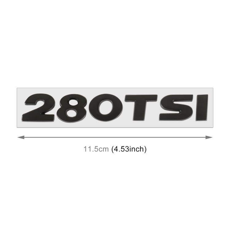 Car 280TSI Pattern 3D Metal Personalized Decorative Stickers, Size: 11.5x2.5x0.5cm ÎҵÄÉ̵ê