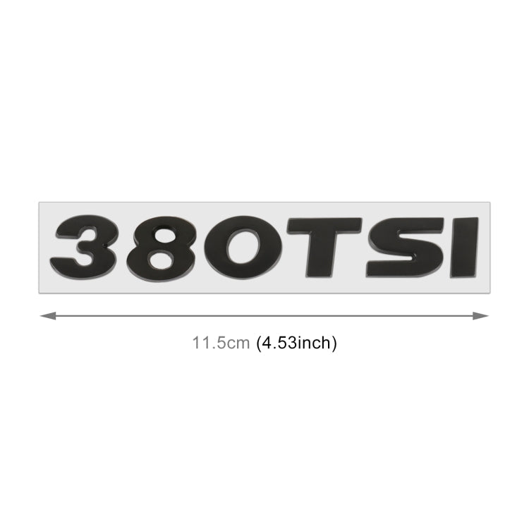 Car 380TSI Pattern 3D Metal Personalized Decorative Stickers, Size: 11.5x2.5x0.5cm ÎҵÄÉ̵ê