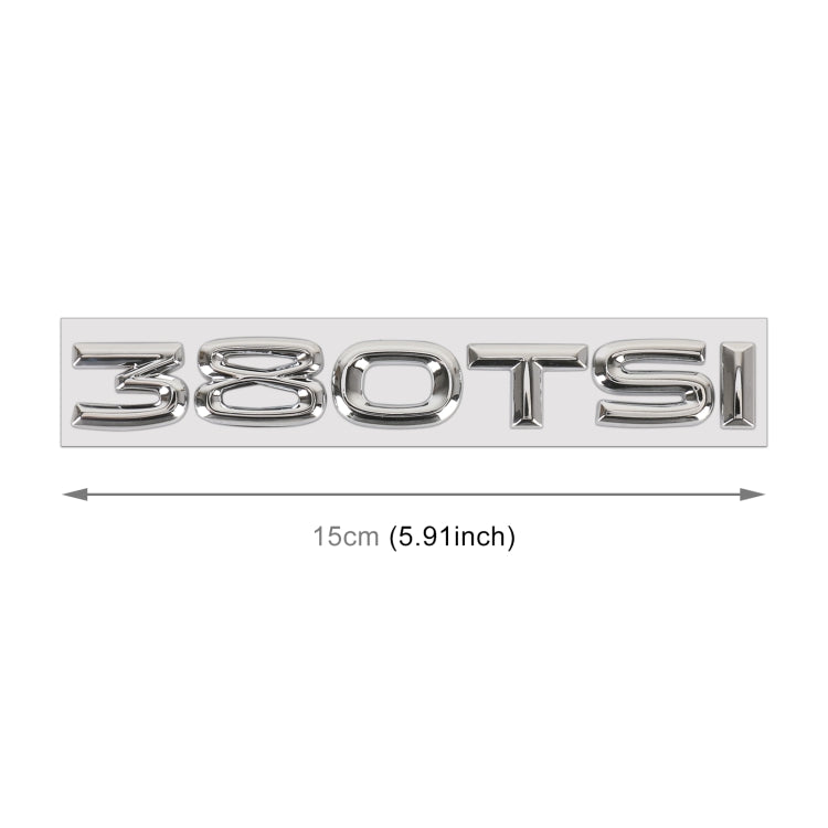 Car 380TSI Electroplated 3D Metal Personalized Decorative Stickers, Size: 15x2.5x0.5cm ÎҵÄÉ̵ê