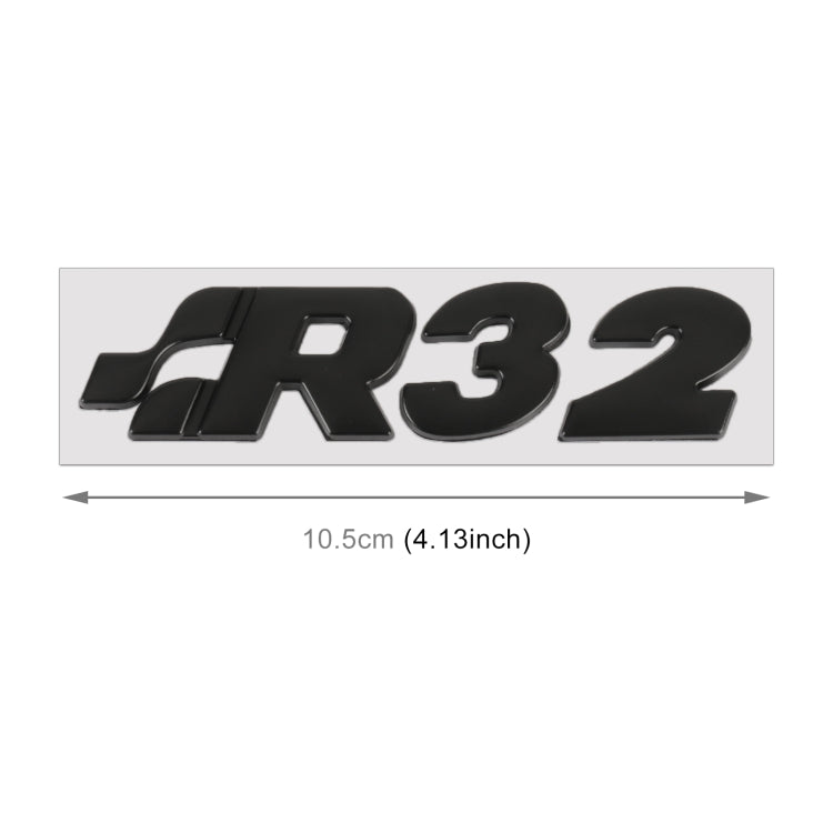 Car R32 Pattern 3D Metal Personalized Decorative Stickers, Size: 10.5 x 3 x 0.5cm ÎҵÄÉ̵ê