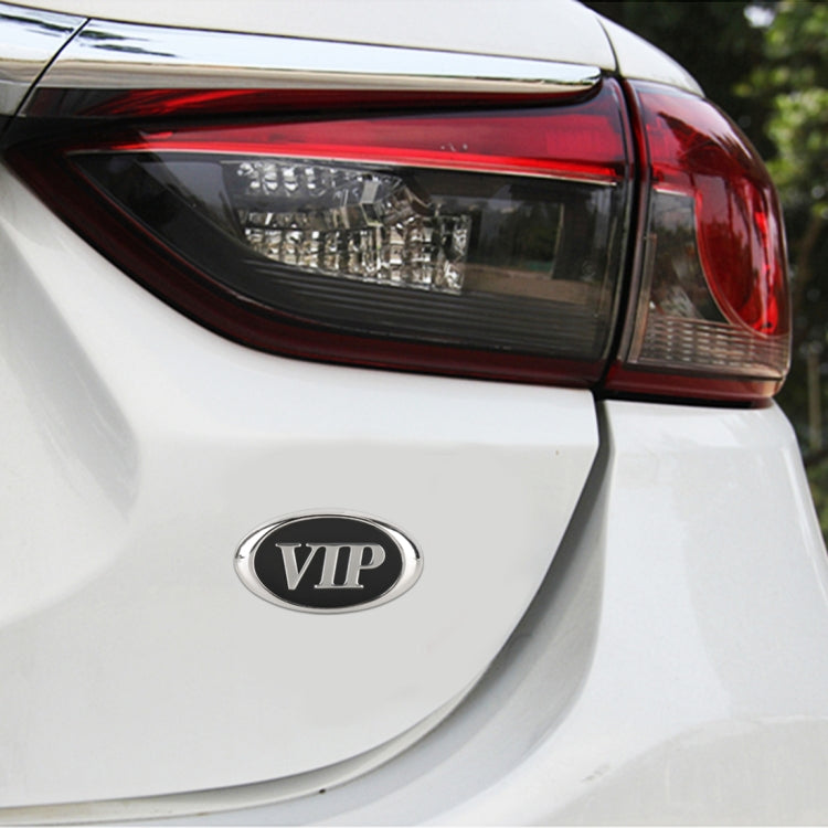 Car Oval Style VIP Metal Personalized Decorative Stickers, Size: 6.5 x 3.5 x 0.5cm ÎҵÄÉ̵ê