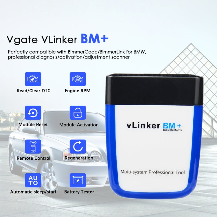 VLINKER BM+ V2.2 Bluetooth 4.0 Car OBD Fault Diagnosis Detector ÎҵÄÉ̵ê