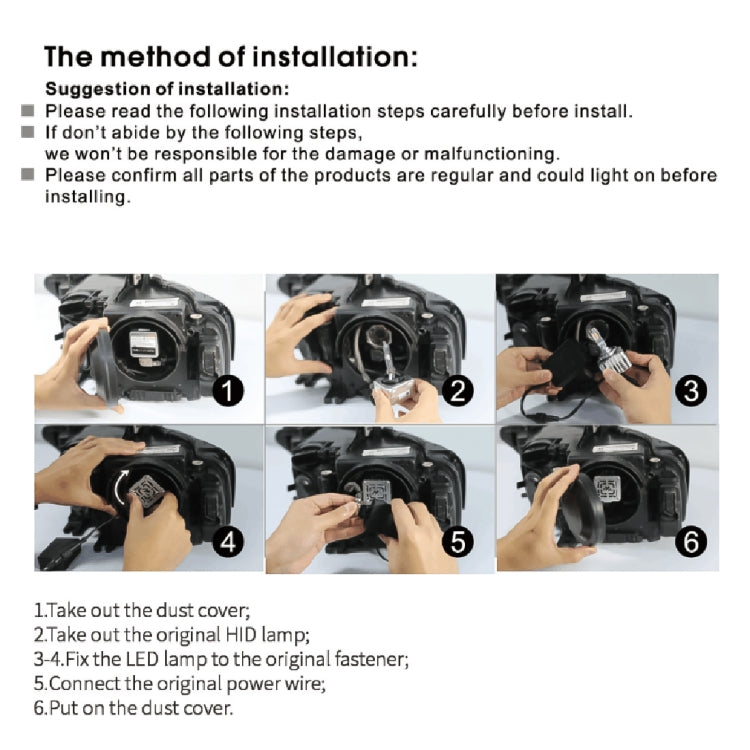 D Series D3S 35W 6000K 4500LM 2pcs/Box Car LED Headlight ÎҵÄÉ̵ê