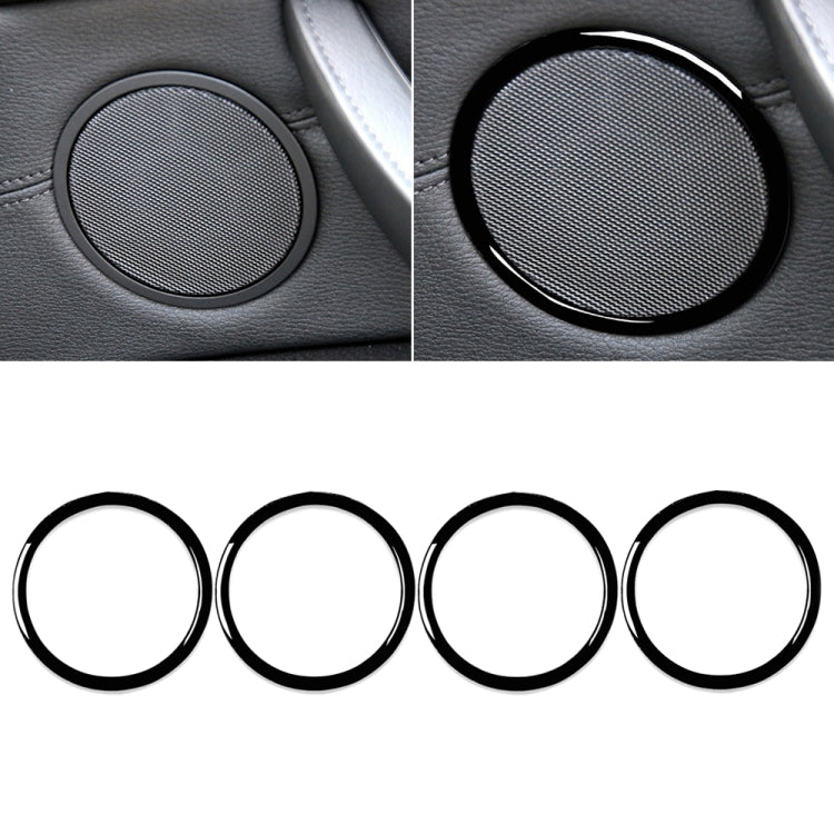 4pcs / Set Car Door Horn Ring Decorative Sticker for BMW X5 E70 2008-2013 / X6 E71 2009-2014, Left and Right Drive Universal ÎҵÄÉ̵ê